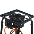 thumbnail image 3 of Trendix Outdoor Camping Stove, Single Burner Propane Gas Cooker w/Detachable Legs, Flame Adjustable, Powerful Firepower Camping Stove with Regulator, 18000-BTU, 3 of 9