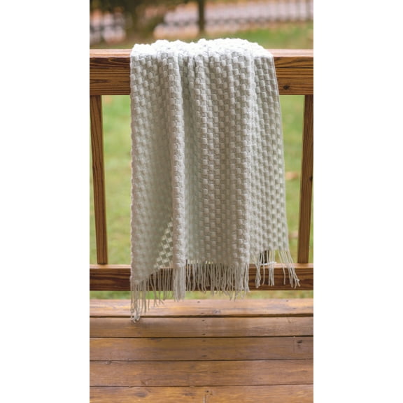 Manual Woodworkers Manual Woodworkers Aqua Acrylic Throw, 50x60"