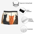 thumbnail image 3 of Susaid Four Cats Watching Rain Print Men's Mesh Boxer Briefs Cooling Breathable Sports Underwear Wide Waistband Boxer Briefs W/Fly-Large, 3 of 5