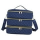 thumbnail image 5 of Bolsa de transporte para maquillaje y cosméticos, bolsa portátil con capacidad para 80 botellas, estuche organizador de esmalte de uñas, transportador Azul, 5 of 8