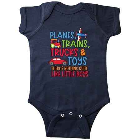

Inktastic Planes Trains Trucks and Toys Nothing Quite Like Little Boys Gift Baby Boy Bodysuit