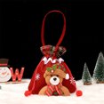 thumbnail image 4 of CuiLiyq Christmas Gift Bag, 13.7" x 8.6" Red Candy Bags with Drawstring Cord, Large Present Sack Bags for Xmas Present Toys Storage Bags Holiday Party Supply (Bear), 4 of 6