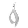 thumbnail image 1 of 14k White Gold Slide Necklace Charm Pendant Omega, 1 of 6