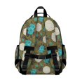 thumbnail image 3 of Pioneer Flower Floral Print Pattern Backpack for School, Cute School Bag with Adjustable Shoulder Straps and Padded Back, 15.25"x11.5"x5.25", 3 of 5