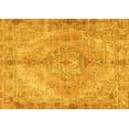 thumbnail image 1 of Ahgly Company Machine Washable Indoor Rectangle Medallion Yellow Traditional Area Rugs, 7' x 10', 1 of 4