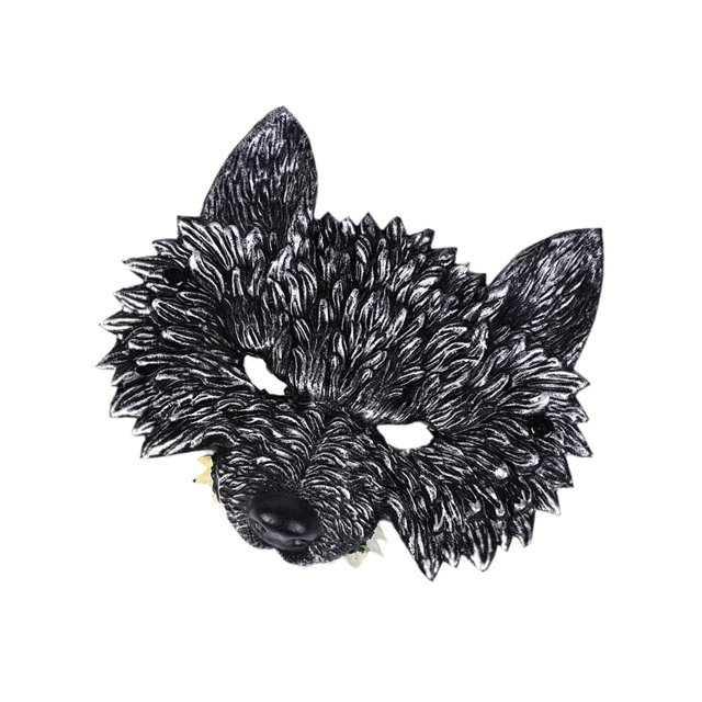 Máscara de animal jinwen de Halloween para adultos 23cmx25cm