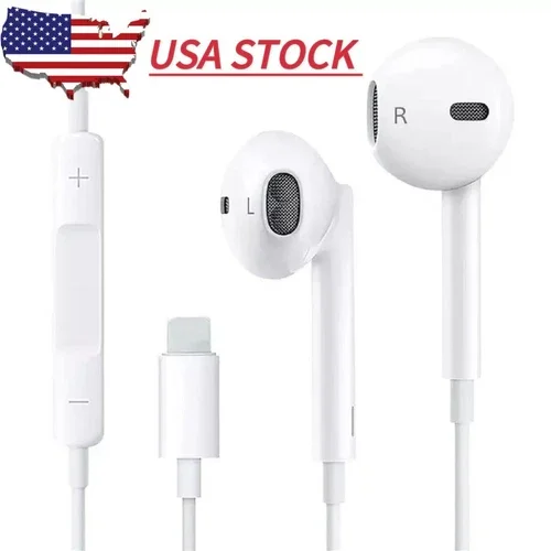Wired Earphones Headphones Bluetooth For Phone 14 Pro Max 13 12 11 Pro X Xr -Us