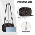thumbnail image 4 of FORMRS Mini Crossbody Bag for Women Adjustable Shoulder Rope Travel Casual Phone Purse, Dark Gothic Floral, 4 of 7