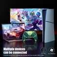 thumbnail image 4 of LED Wireless Controller for P5, Compatible with P5 Pro/Slim/PC, Dual Vibration, Macro/Turbo Function, 3.5mm Audio Jack, 6-Axis Motion Controller Gamepad with Speaker&RGB(Chroma Teal), 4 of 9