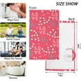 thumbnail image 3 of GZHJMY Valentine's Day Cotton Hand Towel Super Soft and High Absorbent Bath Towel Fast Drying Hand Towel for Home Bathroom Gym Hotel Yoga (2 Pack),16 x 28 inch Washcloths, 3 of 7