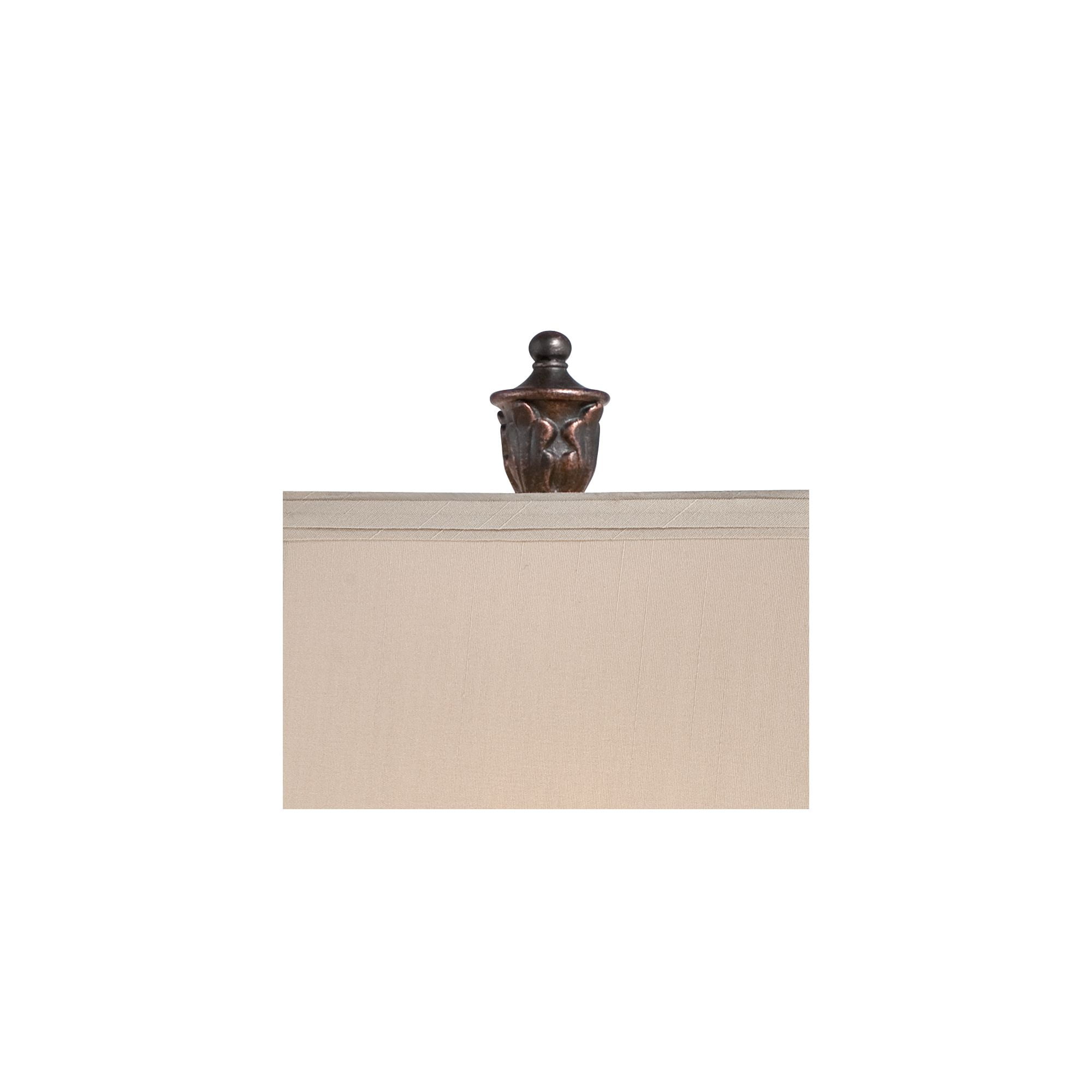 Regency Hill Exeter Traditional Table Lamps 30" Tall Set of 2 Bronze Wood Carved Leaf Cream Rectangular Bell Shade for Bedroom Living Room Bedside
