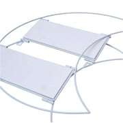 Urban Shop Novelty 2-Tier Crescent Moon Matte Floating Shelves