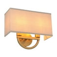 thumbnail image 5 of Pathson Dual Heads Fabric Wall Sconce,Square Textile Linen Shade Wall Lighting for Bedroom Bedsides, 5 of 11