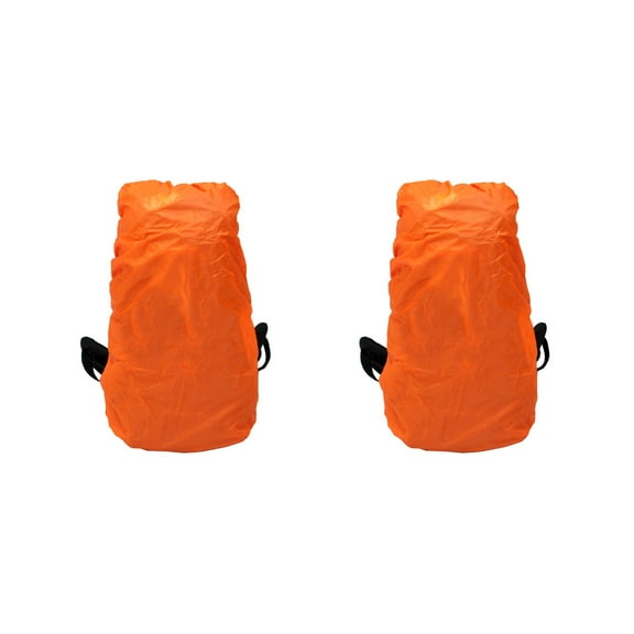 TABLZONE Durable Orange Waterproof Backpack Cover for Protection 2Pcs