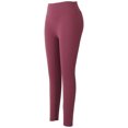 thumbnail image 2 of Las mujeres de alta cintura pantalones de yoga control de la barriga entrenamiento fitness pantalones de nylon deporte accessorysauce púrpura, 2 of 8