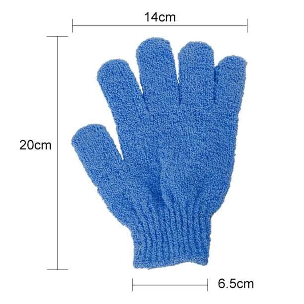 Teissuly Shower Gloves, Exfoliating Wash Skin Spa Bath Gloves Foam Bath Resistance Body Massage Cleaning Loofah Teissuly WER202310169600