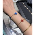 thumbnail image 3 of Pulsera De Trébol De Cinco Hojas/Collar 10 Chapado En Acero Titanio 18K, 3 of 4