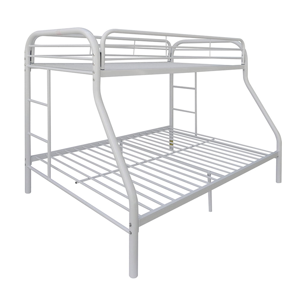 ACME Eclipse Industrial Bunk Bed (Twin/Full), White Metal