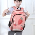 thumbnail image 6 of Backpack 12.9 *5.1 * 17.7 Inches Outing Backpack, Shopping Backpack, Travel Backpack Juicy Pink Strawberry Motif, 6 of 7