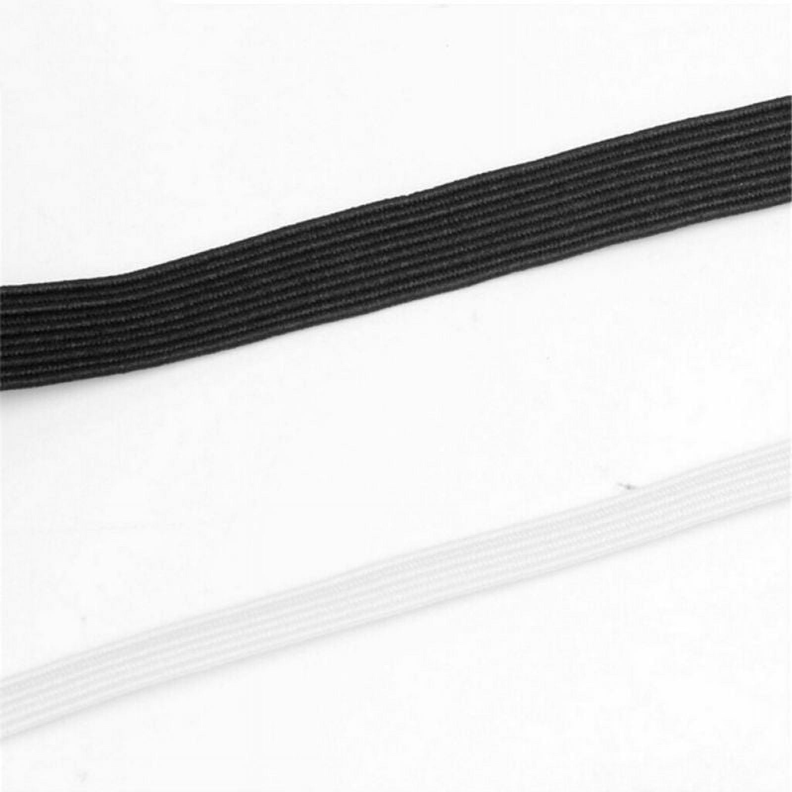 Abbaoww 3/8 inch 144 Yard Braided Elastic, Springy Stretch Braided Elastic Cord Elastic Band, White