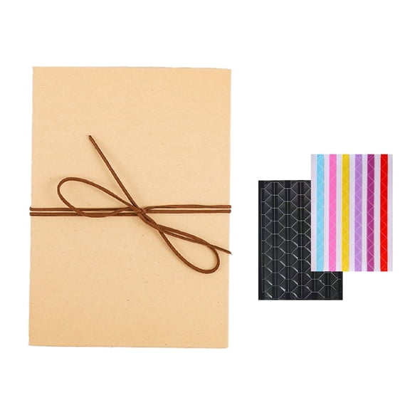 DIY Accordion Memory Scrapbook album,Personalized Anniversary Display Album-our adventure book,Creative Folding Scrapbook Album for Photos Mementos Recording Events(Black,8.27x5.91")