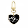thumbnail image 1 of Dragon Grass Huge Stegosaurus Gold Heart Keychain Metal Keyring Holder, 1 of 3
