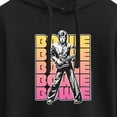 thumbnail image 3 of David Bowie - Bowie Stacked  - Juniors Cropped Pullover Hoodie, 3 of 5