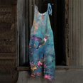 VAMUKO Women's Jumpsuit Jumpsuits Sleeveless Floral Print Jumpsuit