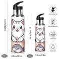 thumbnail image 2 of Yayeee 33oz Insulated Water Bottle Double Wall Stainless Steel with Flip Straw Lid, White Cute Cat, 2 of 7