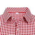 thumbnail image 4 of Men'S Festival Checkered Shirt Shirts Men'S Long Sleeve Casual Regular Fit Shirts Fashion Breathable Versatile Party Shirt, 4 of 4