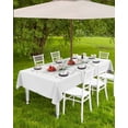 thumbnail image 4 of Fsddascl Pastoral Spring Floral Outdoor Tablecloth - 60x84 Inch Rectangle Dining Table Cover, Watercolor Flower Elegant Waterproof Outdoor Table Cloth with Umbrella Hole & Zipper for Picnic/Patio, 4 of 7