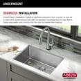 thumbnail image 7 of Delta 953034-26S-SS Lenta 26” Undermount 16 Gauge Stainless Steel Single Bowl Kitchen Sink, 7 of 7