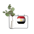 thumbnail image 1 of Egypt National Flag Soccer Football Metal Picture Frame Cerac Vase Decor, 1 of 3
