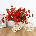 thumbnail image 4 of Artificial Anthurium Flower Bouquet for DIY Wedding and Home Decor, 4 of 6