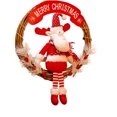 thumbnail image 2 of ¡Precios de Clearance!, Comercio exterior al por mayor Decoraciones navideñas Decoraciones colgantes Muñeco de nieve navideño Anciano Ratán Colgantes Accesorios Suministros Akmoler, 2 of 6