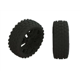 Wheel & Tire Set W/ 12mm Hex For 1/10 Off-Road (O.D.=124mm) For R/C Or