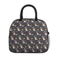 thumbnail image 2 of Womens DarkBlue Cartoon Dinosaurs Astronauts Pattern Lunch Box for Work,Insulated Lunch Bag for Women,Loncheras Para Mujer,Leakproof Adult Lunch Bag for Work,Beach,Travel,Picnic,Camping, 2 of 7