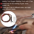 thumbnail image 4 of Jewelry Soldering Torch, Jewelry Processing Equipment Oxygen Welding Torch Tool Flame Gun with 5 Tips for Hoses Jewelry Repair And Construction, Crafts, 4 of 8