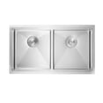 thumbnail image 6 of 33" Kitchen Sink Undermount Double Bowl Stainless Steel Drop-In Bar Sink, 6 of 7
