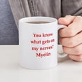thumbnail image 4 of CafePress - Nerves Mug - 11 oz Ceramic Mug - Novelty Coffee Tea Cup, 4 of 4