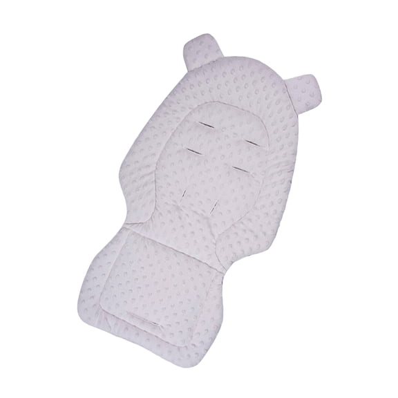 Double-sided Baby Strollers Seat Cushion Cotton Velvety Breathable Liner Reversible Design Seat Pad for Infants Prams