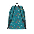 thumbnail image 2 of Lsque Funny Cat Blue Pattern Canvas Daypack, Durable Backpack, High-quality Versatile Backpack,Vintage Compact Backpack-Small, 2 of 6