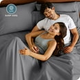 thumbnail image 4 of Bare Home Pillowcase Set - Premium 1800 Collection - Double Brushed - Ultra Soft - Standard Size, Gray, 4 Count, 4 of 8