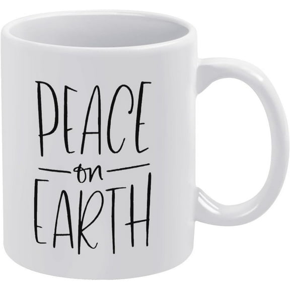Peace On Earth 11 Oz Ceramic Mark Mug Novelty Coffee Cup 24oc05maA340