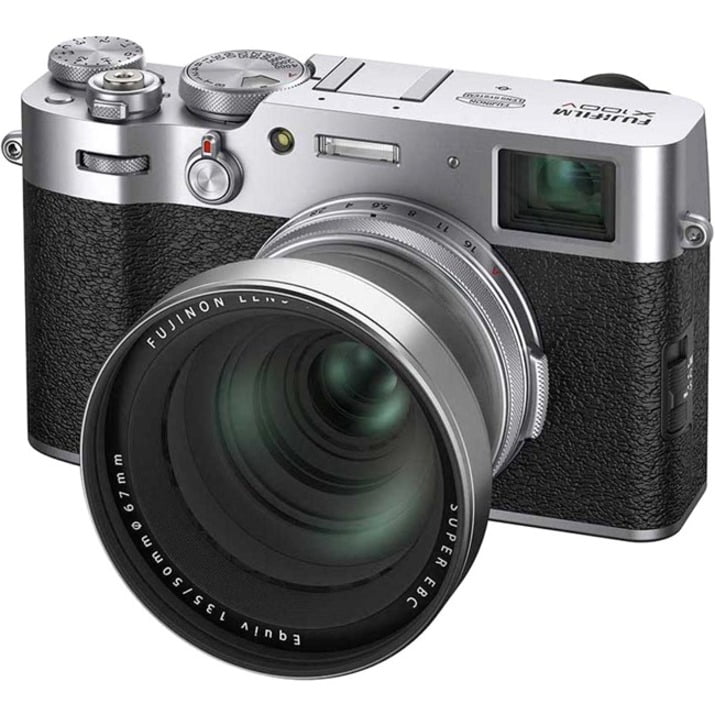 Fujifilm X100V 26.1 Megapixel Bridge Camera, Silver 