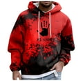 thumbnail image 3 of Sweaters for Men Juniors Sweatshirts And Hoodies Men over Hoodie Pullover Sweatshirts Plain Hoodie for Men's Halloween Hooded Sweatshirt Red L, 3 of 6