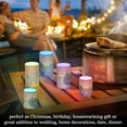 thumbnail image 4 of Yayeee Flameless Candles with Remote Flickering Battery Operated Multi Color Changing, Striped Boat, 4 of 7