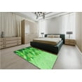 thumbnail image 4 of Ahgly Company Indoor Rectangle Patterned Emerald Green Area Rugs, 2' x 3', 4 of 6
