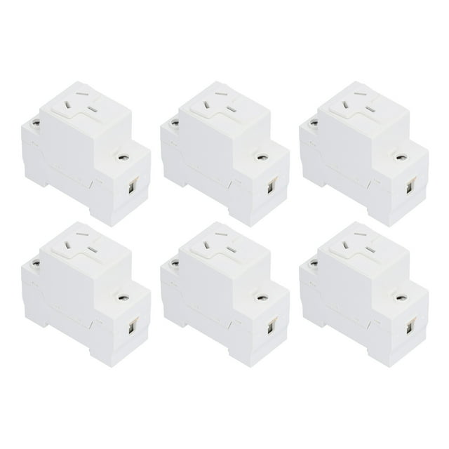 Boîte de Distribution Accessoires, 6 Pcs Prise de Courant BERM Électrique Prise de Courant Design Surélevé