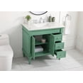 thumbnail image 2 of Elegant Decor Lexington 36" Solid Wood Single Bathroom Vanity in Vintage Mint, 2 of 7